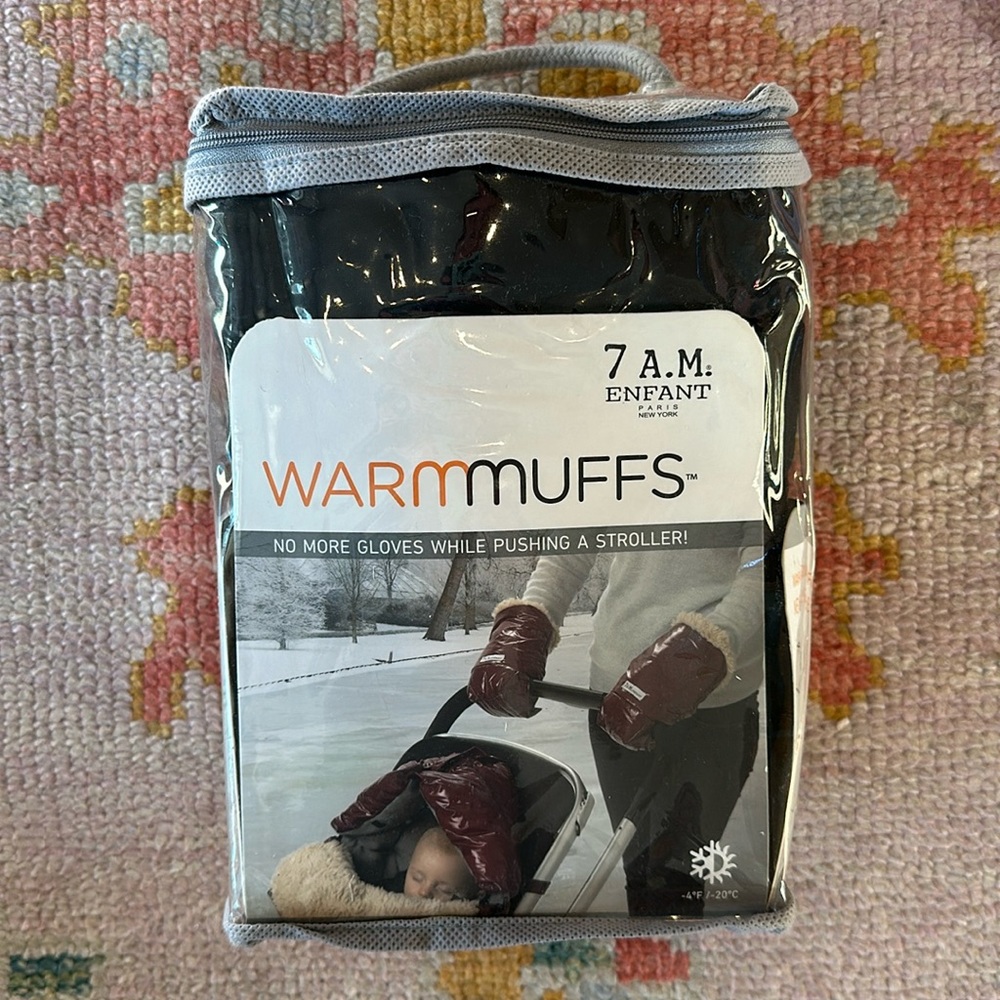 7am Enfant Warm Muffs for stroller, Black, NWT